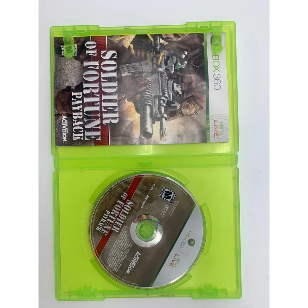 Activision Soldier of Fortune Payback Xbox 360 Video Game First Person Shooter